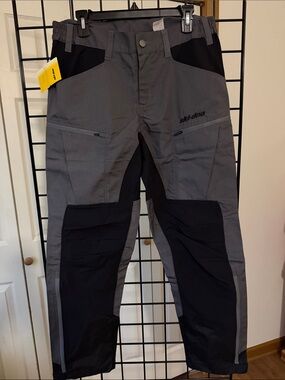Ski-Doo Men's Gray and Black Garage Pants